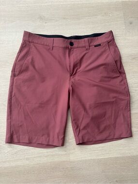 Travis Mathew Men's Performance Shorts in faded red